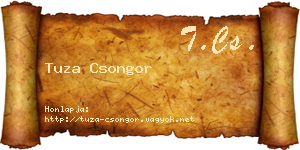 Tuza Csongor névjegykártya