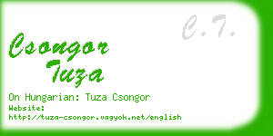 csongor tuza business card